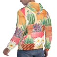 thumbnail image 6 of Wukai Succulent And Cactus Print Men Hoodies Fleece Sweatshirts Long Sleeve Sweaters Pullover Fall Outfits Winter Clothes-4X-Large, 6 of 7