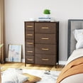 thumbnail image 2 of Pellebant  Fabric Vertical Dresser Storage Tower with 9 Drawers Brown Medium Wood, 2 of 8