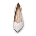 thumbnail image 3 of DREAM PAIRS Zapatos de Tacón Grueso y Bloque para Mujer en Blanco, 3 of 7