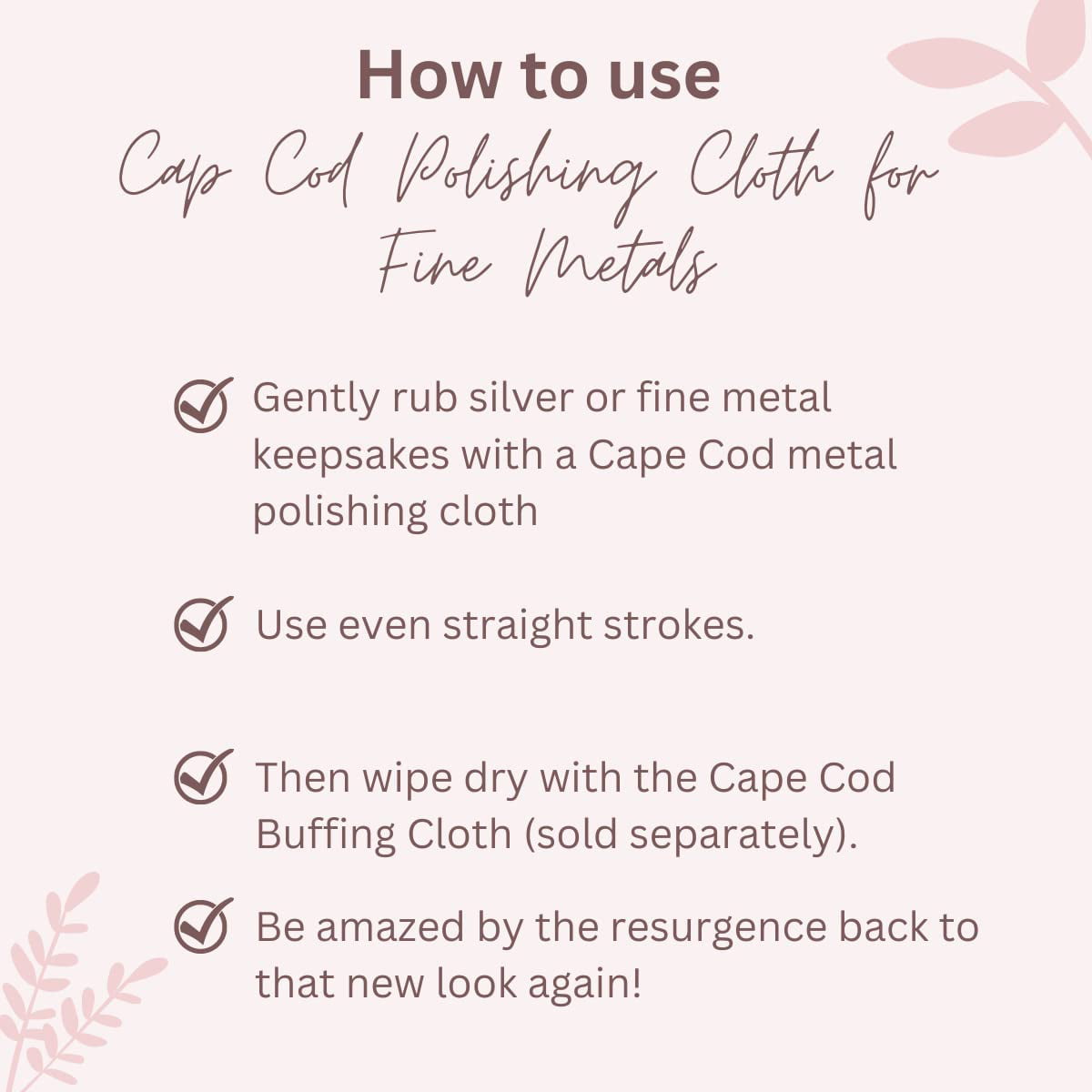 Cape Code - Polishing Cloths for Fine Metals