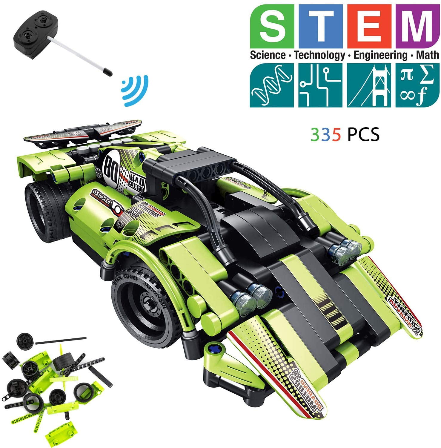 Kids Creative DIY Remote Control Vehicle Car Model Science Experiment Toys 20 
