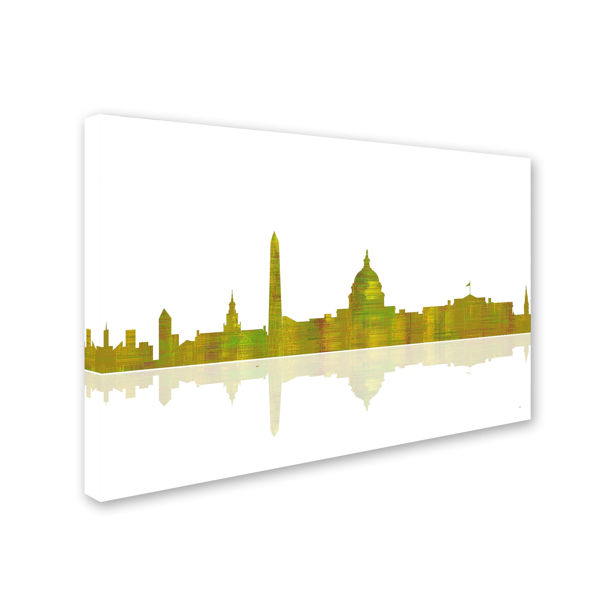 Trademark Fine Art "Washington DC Skyline" Canvas Art by Marlene Watson