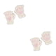 thumbnail image 2 of Guardurnaity Guantes sin dedos con garra de oso, suaves y cómodos, para un aspecto moderno, guantes de medio dedo, color blanco cálido Blanco 2Conjunto, 2 of 6