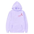 thumbnail image 4 of LIIPEE Fashion Butterfly Graphic Hoodie For Girls Long Sleeve Hooded Sweatshirt With Pockets Kids Cute Casual Pullover,7-8 Years, 4 of 5
