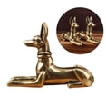 thumbnail image 2 of Yihuala Table Ornament Brass Dog Statues Sitting Dog Figurines Sculptures Tabletop Centerpieces for Living Room Bedroom Decors, 2 of 11