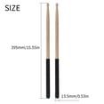 thumbnail image 4 of TFixol Pair of 5A Maple Drumsticks with Anti-Slip X-Pattern Sleeve - Black, Blue, Green, Red, or Yellow - 395mm Length, 13.5mm Diameter - Ideal for Jazz and Rock Drumming, 4 of 6