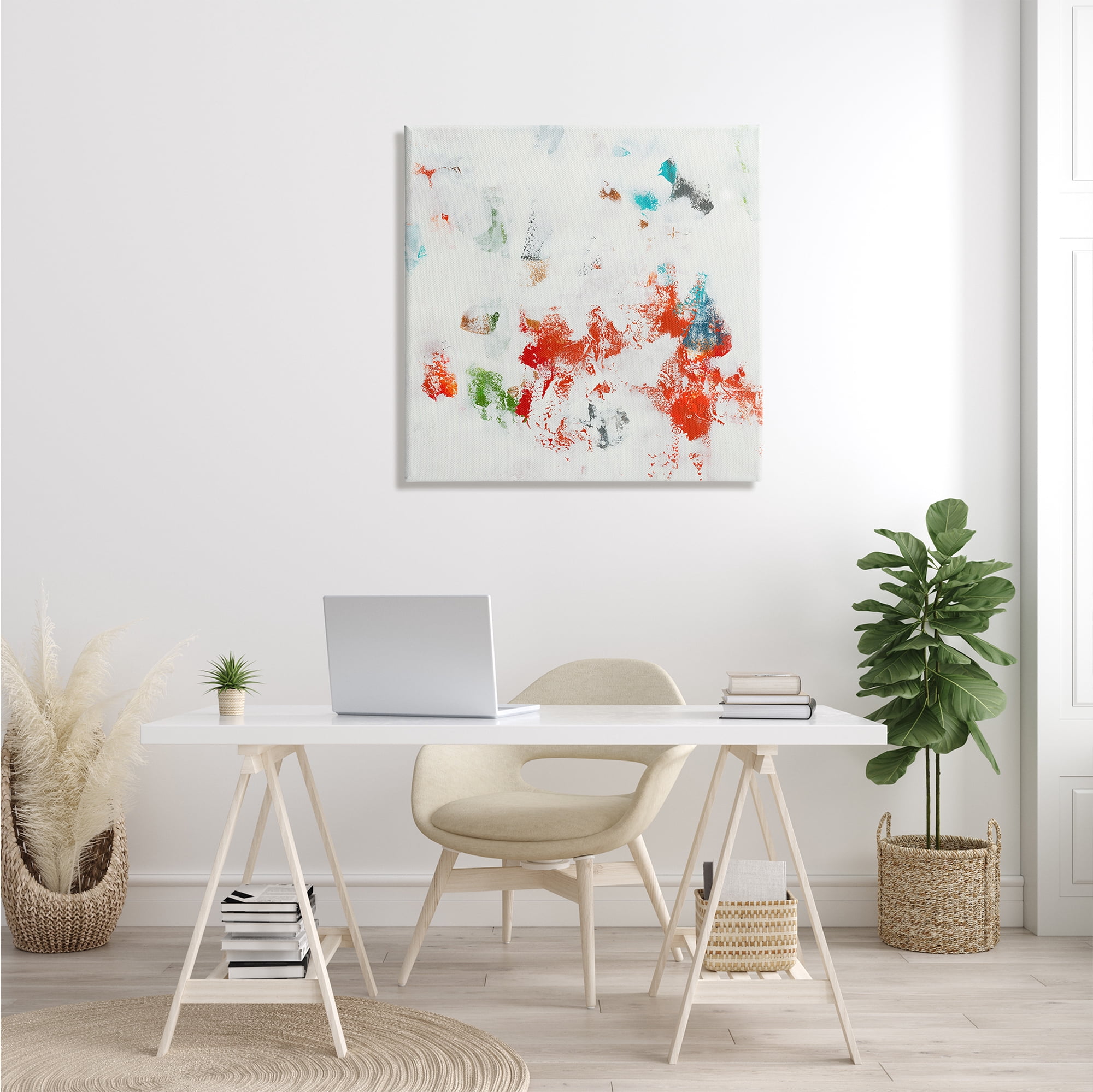 Stupell Industries Modern Red Green Blue Paint Pop Abstraction , 30 x 30, Designed by Jeff Iorillo