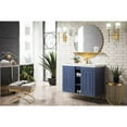 thumbnail image 4 of James Martin Vanities 39.5" Single Vanity Cabinet, Azure Blue w/ White Glossy Composite Countertop, 4 of 5
