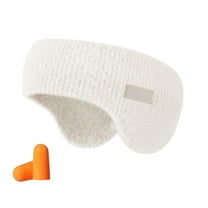 Warm Outdoor Soundproof Sleep Earmuffs - Mink-Like Hair, Adjustable, Ergonomic, Reduces Noise, 2-in-1 (Eye Shade Ear Cover), for Sleep/Study/Travel (Unisex)