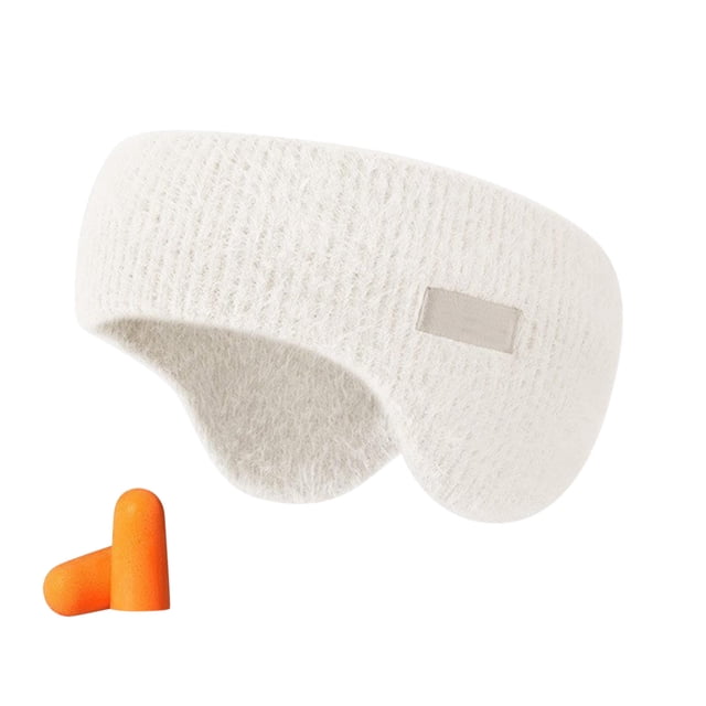 Bandeau d'Oreille Chaud de Voyage Extérieur avec Réduction de Bruit pour Dormir Femmes Hommes - Coussinets Insonorisés Style Confortable Accessoire de Voyage d'Hiver