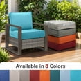 thumbnail image 3 of Gymojoy 24 in. x 24 in. x 6 in.Deep Seat Cushion Set, Olefin 4-Piece Deep Seating Outdoor Replacement Lounge Chair loveseat Sofa Cushion in Baby Blue, 3 of 6