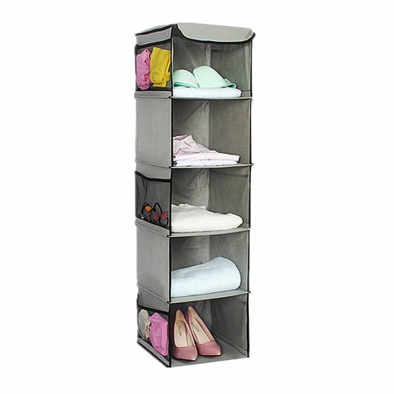 GASTROPOD 2026 New Purse Organizer for Closet,Multi-Functional Storage Bag Door Organizer Hanging,Store Shoes and Cosmetics Hanging Closet Organizer,Gray,30*30*108,Non-Woven Fabric