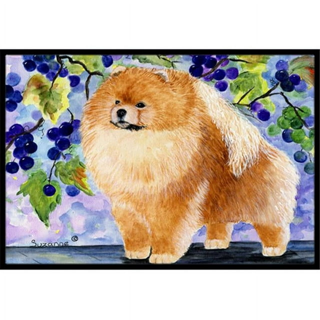 Carolines Treasures SS8251JMAT Pomeranian Paillasson - 24 x 36 Po.