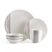Studio Nova 16-Piece Black Porcelain Dinnerware Set