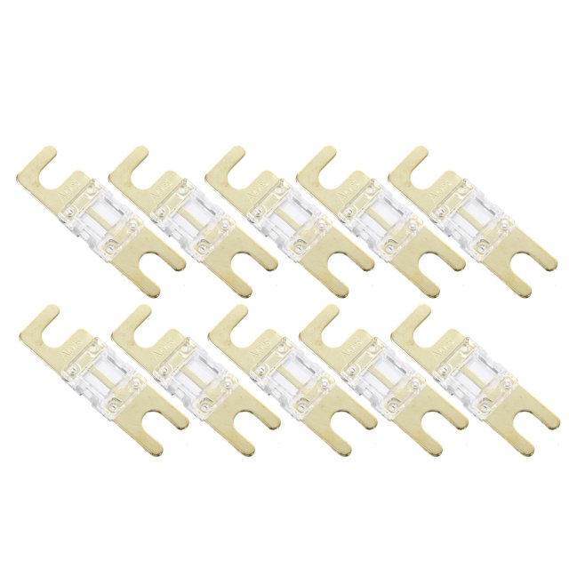Unique Bargains 10pcs 80A AFS Mini ANL Fuse Replaces Electrical Protection for Auto Car Truck Motorcycle Boat Audio CDs