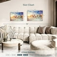 thumbnail image 4 of Elephant Stock Swedish Winter Wall Art - Horizontal Canvas Wall Art - Living Room Wall Decor - Nature Canvas - Blue And Brown Decor - 36" x 24", 4 of 8