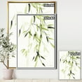 thumbnail image 3 of Designart ' Simplist Bamboo Leaves II ' Lake House Framed Canvas, 3 of 3