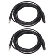 thumbnail image 2 of Headphone Extension Cord, 3.5mm Headphone Extension Cord Soft 2m TPE 2Pcs TRRS  For Home, 2 of 8