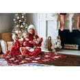 thumbnail image 5 of Red Buffalo Plaid Snowflake Christmas Throw Blanket Christmas Movie Watching Blanket Fleece, Plush, Warm, Cozy Holiday Blanket 40x50 Inches, 5 of 7