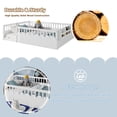 thumbnail image 4 of Full Size Toddler Floor Bed Frame, Montessori Floor Bed with Guardrails, Pine Wood Bed Frame for Kids, No Slats Included, Gray, 4 of 9