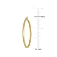 thumbnail image 2 of 14K Yellow Gold Polished Hoop Earrings (35mm), 2 of 3