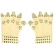 thumbnail image 1 of EeaseMX 1 par de guantes de compresión magnéticos para artritis, guantes sin dedos (caqui), 1 of 7