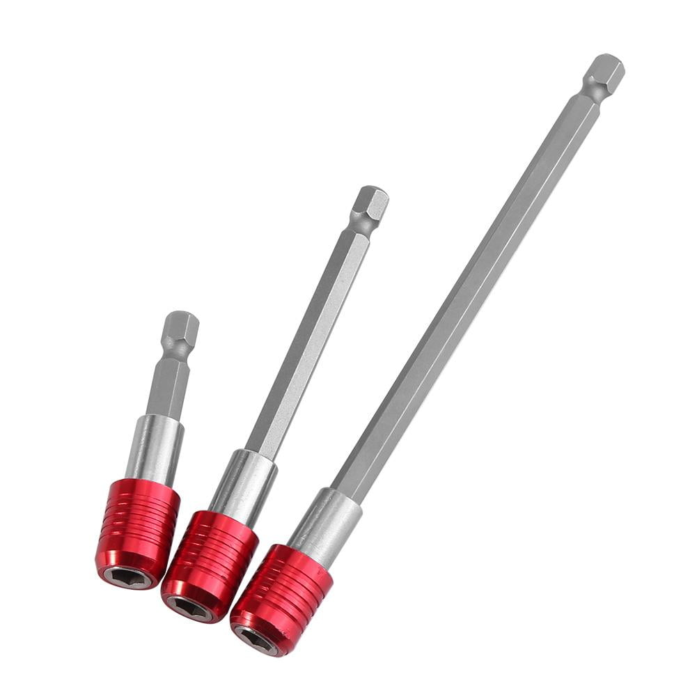 Details about   3pcs Magnetic Screwdriver Extension Quick Release 1/4 Hex Shank Holder Drill Bit 