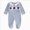 Blue 0726, variant on Fall Baby Boy Footie Romper Football/DuckJumpsuit Footed Clothes Knit Outfit