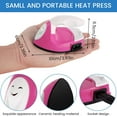 thumbnail image 3 of EUWBSSR Mini Heat Press Machine,Portable Electric Iron With Silicone Heat Insulation Pad,Small Travel Iron With Charging Base For DIY Craft Projects Clothes, 3 of 8