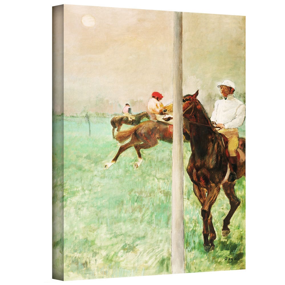 Edgar Degas "Jockeys Before the Race" Gallery-wrapped Canvas Art