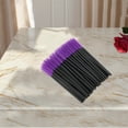 thumbnail image 4 of Unique Bargains 50 Pcs Pineapple Shape Eyelash Brush for Bathroom Black Dark Purple Plastic Silicone, 4 of 5