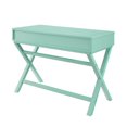 thumbnail image 3 of Bureau Naya à Deux Tiroirs en Turquoise, 3 of 8
