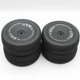 thumbnail image 4 of Reemplazo de 2 piezas de neumático de rueda trasera RC, piezas compatibles con 144011 1/14 RC Car BlackGray, BlackGray, 4 of 5
