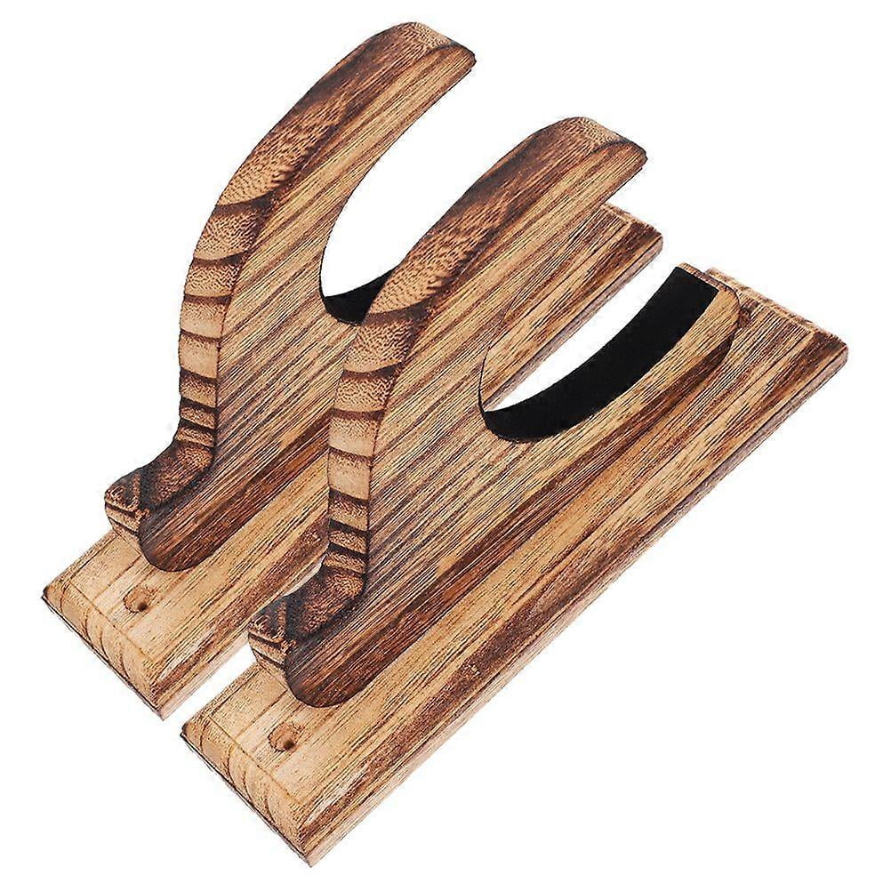2Pcs Wall Mount Sword Rack Wooden Sword Display Holder Sword Storage ...