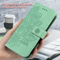 thumbnail image 6 of for Google Pixel 9 Pro XL Wallet Case for Women, with Card Holder Embossed Mandala Flower Flip PU Leather Magnetic Protective Kickstand Cover with Lanyard for Google Pixel 9 Pro XL, Green, 6 of 7