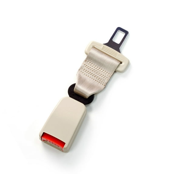 E4 Safety Certified Seat Belt Extension - Type L, Beige, 7 Inches from Seat Belt Extender Pros