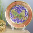 thumbnail image 2 of Natural Geo Relaxed Parrots Decorative Brass Accent Plate in Gold, 2 of 4