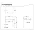 thumbnail image 2 of Kingston Brass VPB34256 Stainless Steel Console Sink Legs, Polished Nickel, 2 of 4
