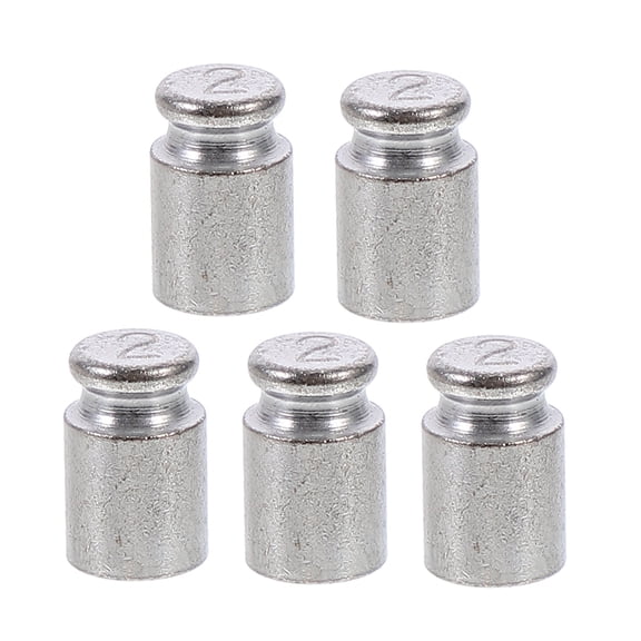 Ifundom Precision Calibration Weights Set, Plated Steel Lab Weights, 5 Pieces for Accurate Measurement