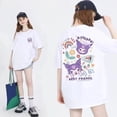 thumbnail image 2 of Camiseta Sanrio Yukui para perro, camiseta holgada de manga corta para mujer, Pacha Dog Kuromi Sisters, moda coreana Y2K, Tops para mujer, 2 of 5