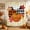 Pumpkin Orange, Amber, variant on Orange Pumpkin Shower Curtain, Waterproof Shower Curtains for Bathroom, Fall Thanksgiving Maple Leaf Rustic Plaid Washable Fabric Bathtub Curtain Set Bath Decor with 12 Hooks Stall 36"x72"