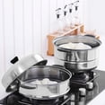 thumbnail image 3 of Multi Tier Food Steamer Cooker Pan Soup Stock Pot Set 3 Tier 2 Tier Food Steamer PanStainless Steel Kitchen Cookware Slow Cooker, 3 of 10