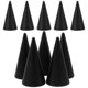 thumbnail image 4 of 10pcs 2.5x5cm DIY Cone Unpainted Wooden Cone Shape Ornamnet Craft Accessories (Coffee), 4 of 4