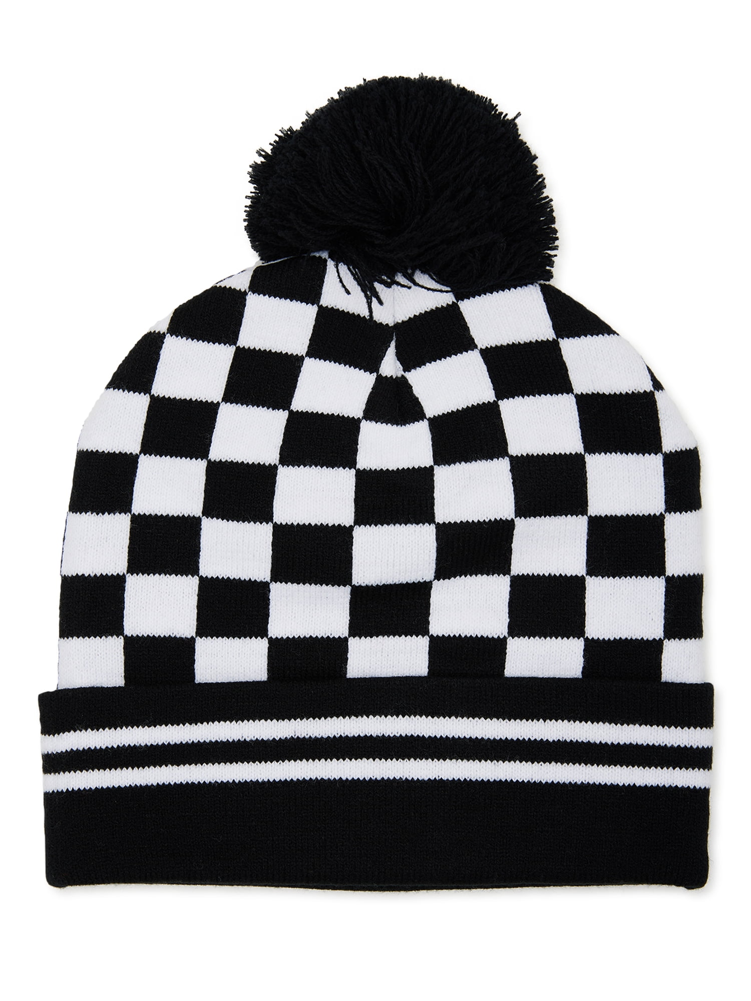 Wednesday Addams The Addams Family Striped Beanie Black Wite