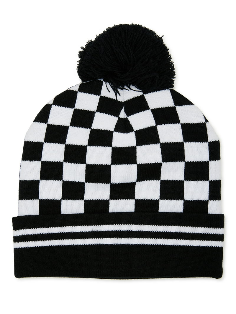 帽子 VALLAD BEANIE CAP BLK/WHT Wednesday Addams The Addams Family Striped Beanie Black Wite