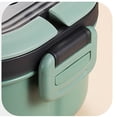 thumbnail image 4 of asddcavvf Bento à Double Couche Isolé avec Compartiments Vaisselle Durable pour Micro-Ondes Grand Tapis de Table Rond Assiette Chargeur Ensemble de Table à Manger Ronde pour 4, 4 of 4