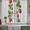 Green botanical spring floral, variant on Strawberry Tier Curtains 54 Inch Length, Vintage Green Botanical Spring Floral Cafe Short Curtains for Bathroom Over Sink, Small Kitchen Curtain Light Filtering Tiered Drapes 2 Panels 27.5"Wx54"L
