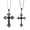 Black, variant on 2pcs Chic Gothic Necklace Crucifix Pendant Neckchain Christian Church Jewelry