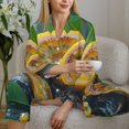 thumbnail image 6 of Bingfone Womens Pajama Sets Fresh Passion Fruit Still Life Print,Long Sleeve Loungewear Pajamas Set-XX-Large, 6 of 8