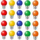thumbnail image 1 of 20 Pack B22 Bayonet Coloured Led Light Bulbs 1w G45 Light Bulbs Led Coloured Golf Ball Bulb Night Light Bulb (orange Red Green Blue Yellow ), 1 of 4